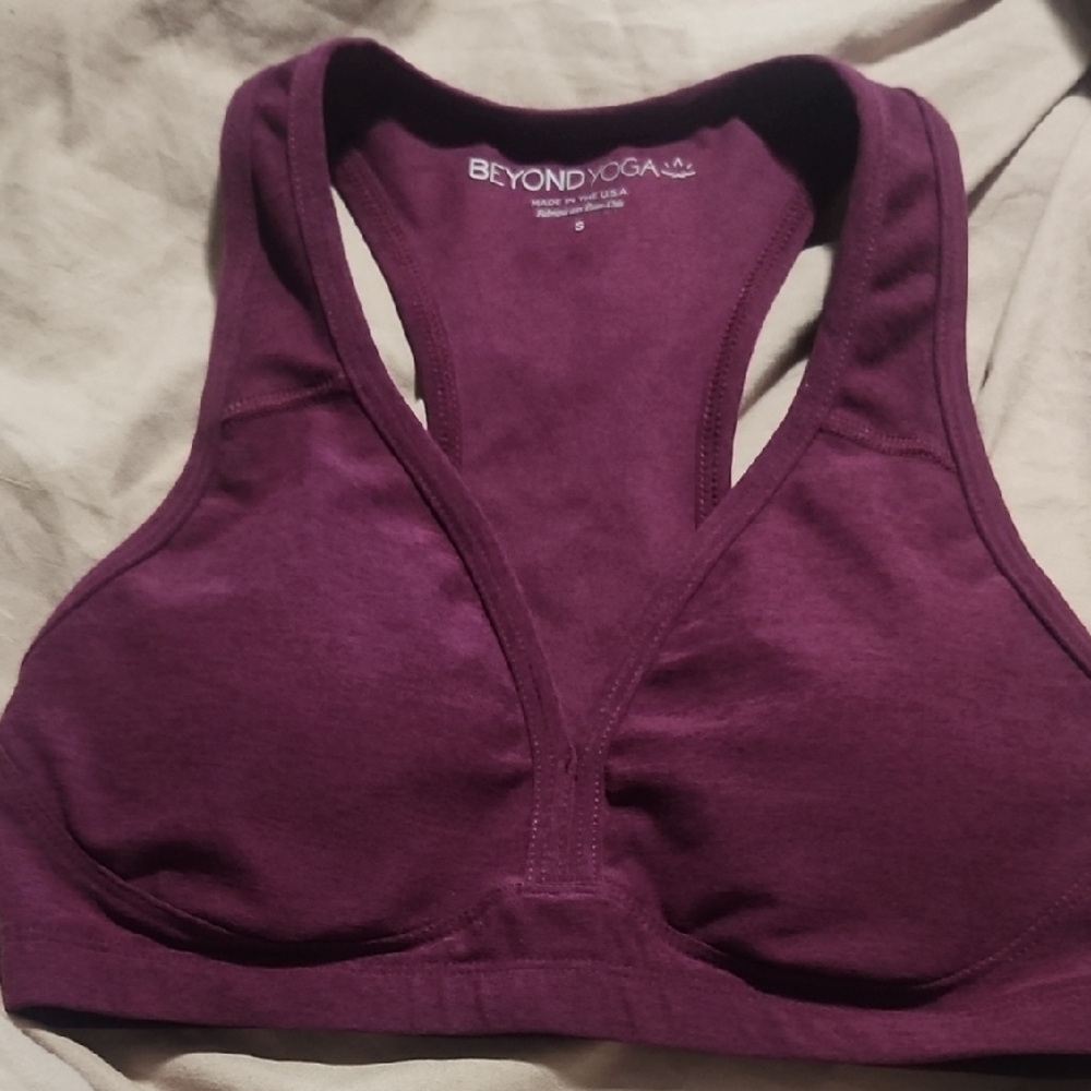 Beyond Yoga Deep Purple Sports Bra